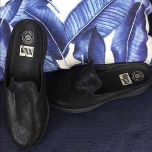 🖤N W O T🖤 Fitflop shimmer slide on loafers